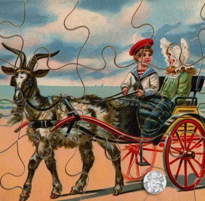 Goldene Kinderzeit - ein Legespiel von 1900