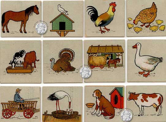 Frage- und Lottospiel, um 1900