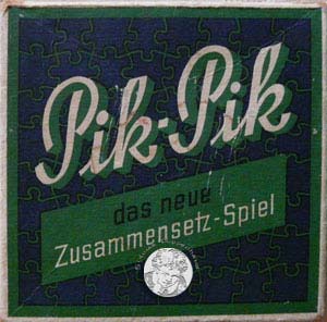 Pki-Pik - das neue Zusammensetz-Spiel von um 1900