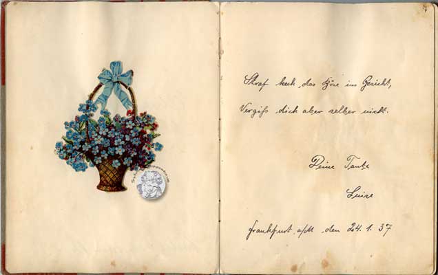 antikes Poesielalbum von 1936 - 1942