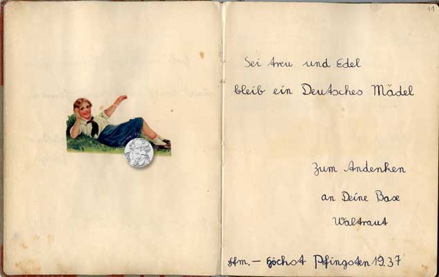 antikes Poesielalbum von 1936 - 1942