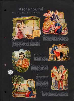 WS-Oblaten Aschenputtel, Album Seite 1, 50er Jahre