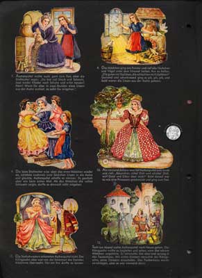 WS-Oblaten Aschenputtel, Album Seite 2, 50er Jahre