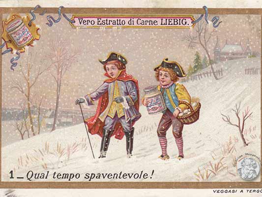 Liebig-Serie Kinder im Schnee - Bild 1