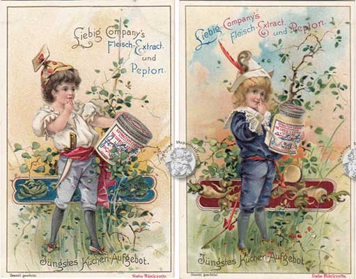 Liebig Serie Arnold 402/S. 551, Jüngstes Küchen-Aufgebot, 1898