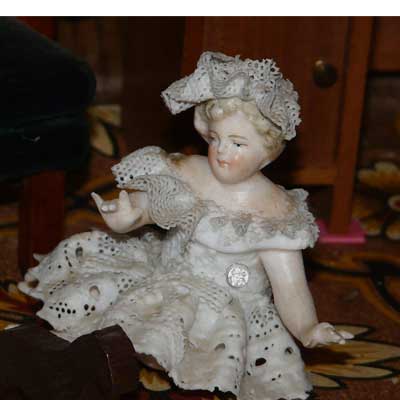 antike Puppenstube von vor 1920