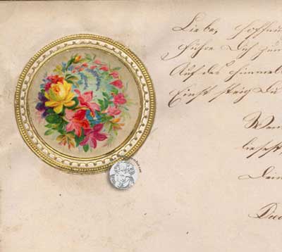 antikes Poesielalbum von 1879 - 1889