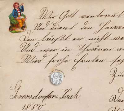 antikes Poesielalbum von 1879 - 1889