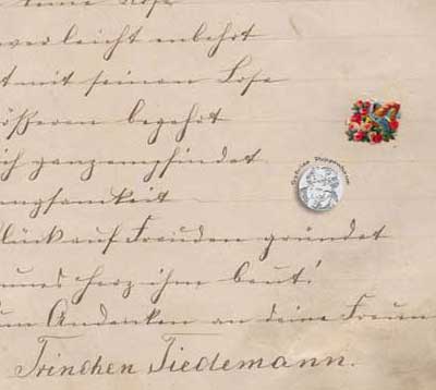 antikes Poesielalbum von 1879 - 1889