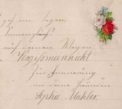 antikes Poesielalbum von 1879 - 1889