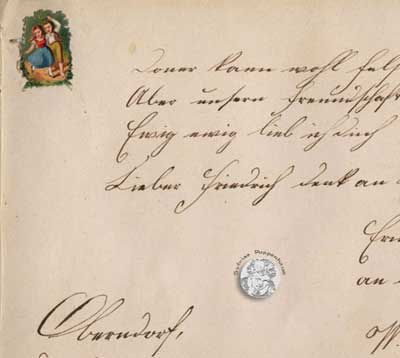 antikes Poesielalbum von 1879 - 1889