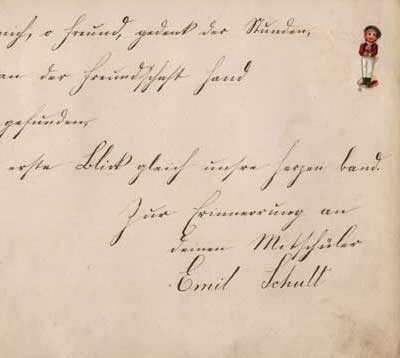 antikes Poesielalbum von 1879 - 1889