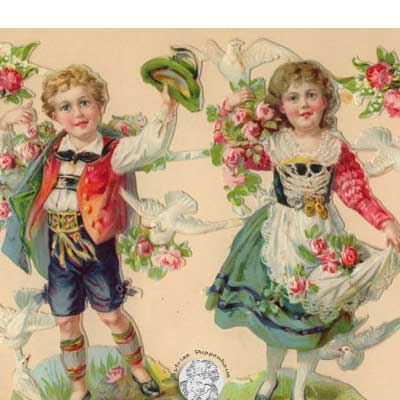 antikes Poesielalbum von 1900