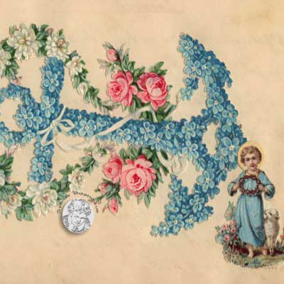 antikes Poesielalbum von 1900