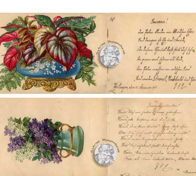 antikes Poesielalbum von 1900