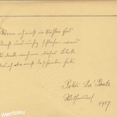 antikes Poesielalbum von 1907 - 1920