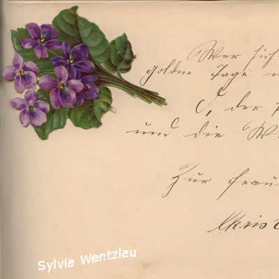 antikes Poesielalbum von 1907 - 1920