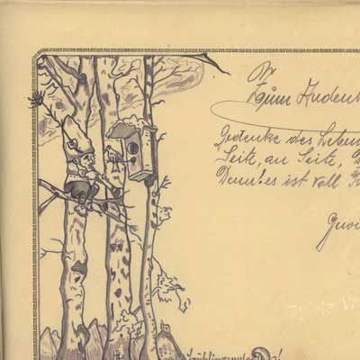 antikes Poesielalbum von 1907 - 1920
