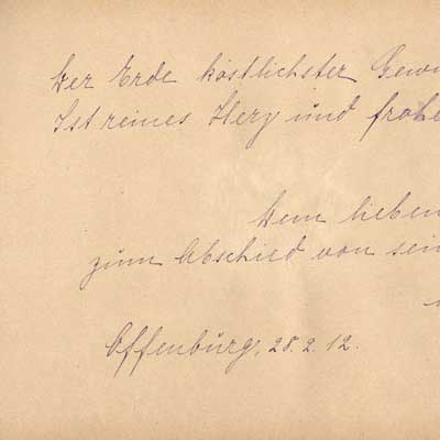 antikes Poesielalbum von 1909 - 1915