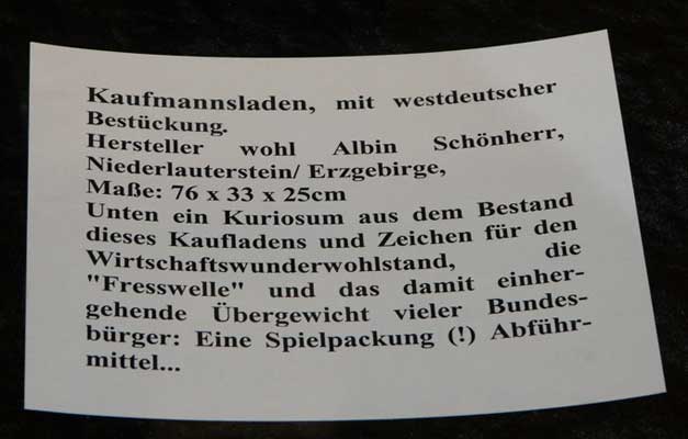 DDR-Kaufmannsladen, wohl Albin Schönherr