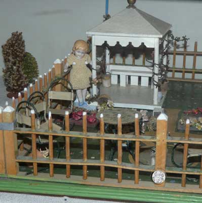 Seltener Puppengarten von um 1920