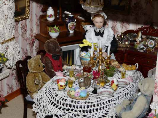 Die Ostertafel ist gedeckt