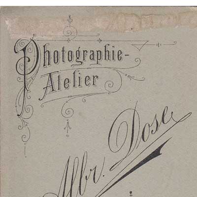 Carte de Visite, vor 1900