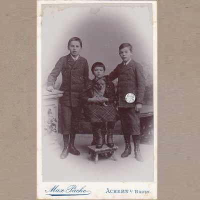 Carte de Visite, vor 1900