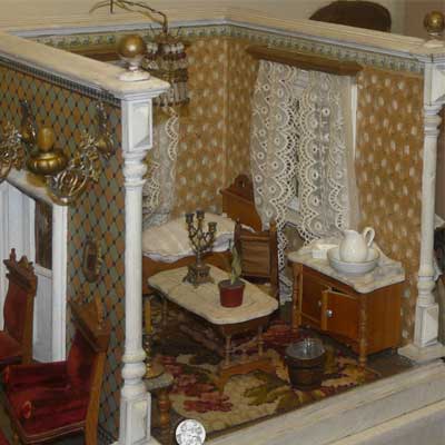 Erzgebirgische Puppenstube um 1890, individuelle Anfertigung