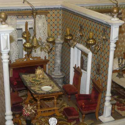 Erzgebirgische Puppenstube um 1890, individuelle Anfertigung