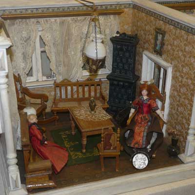 Erzgebirgische Puppenstube um 1890, individuelle Anfertigung