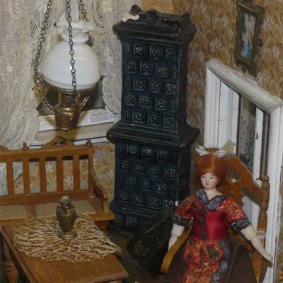 Erzgebirgische Puppenstube um 1890, individuelle Anfertigung