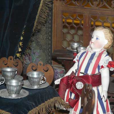 Altdeutsches Zimmer mit Erker, letztes Viertel 19. Jahrhundert