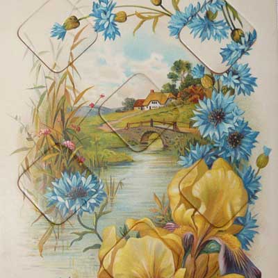 Antikes Lottospiel von um 1900