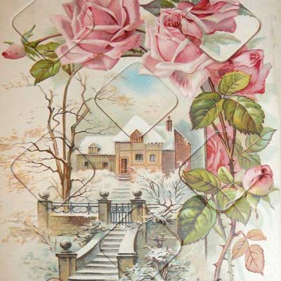 Antikes Lottospiel von um 1900