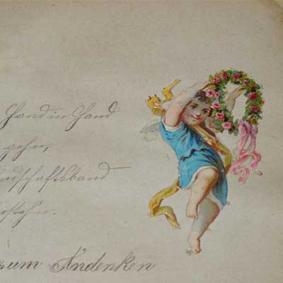 antikes Poesielalbum ab 1878