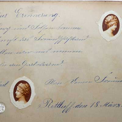 antikes Poesielalbum ab 1878