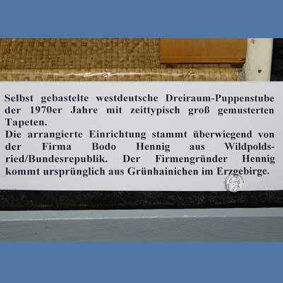 Selbst gebaute westdeutsche Puppenstube, 70er Jahre