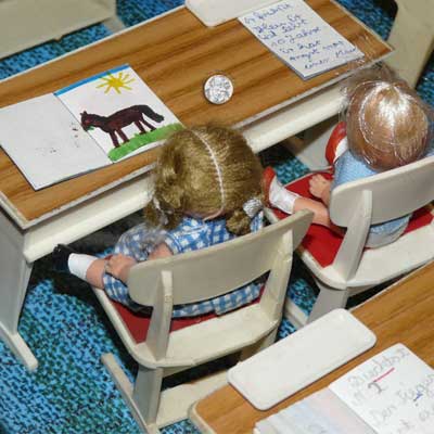 Puppenschule von Modella, um 1969