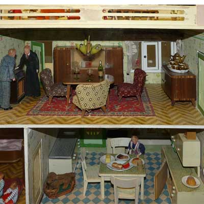 Haus Helga, Holzspielwarenfabrik Albin Schönherr, Niederlauterstein/Erzgebirge, DDR