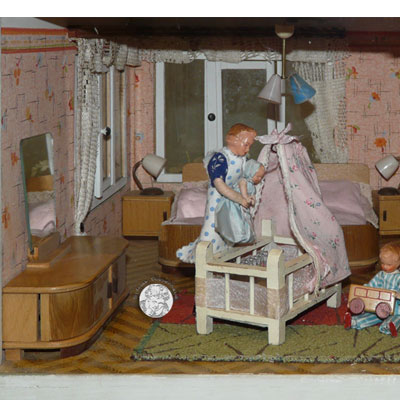 Haus Helga, Holzspielwarenfabrik Albin Schönherr, Niederlauterstein/Erzgebirge, DDR