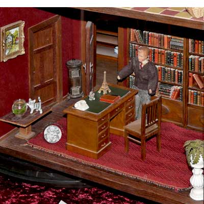 Selbst gebautes 1 zu 12 Puppenhaus