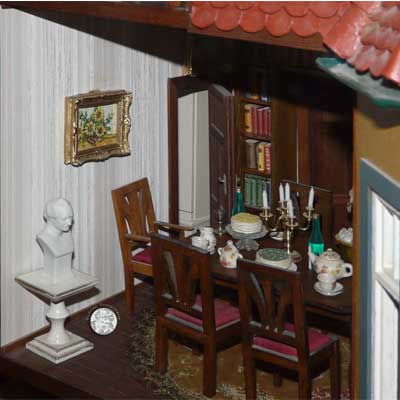 Selbst gebautes 1 zu 12 Puppenhaus