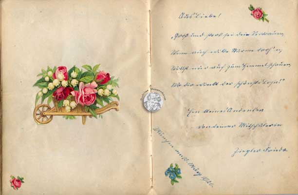 antikes Poesielalbum 20er bis 40er Jahre