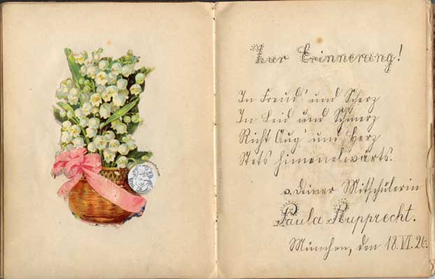 antikes Poesielalbum 20er bis 40er Jahre