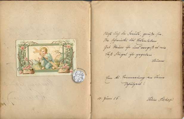 antikes Poesielalbum 20er bis 40er Jahre