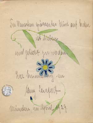 antikes Poesielalbum 20er bis 40er Jahre