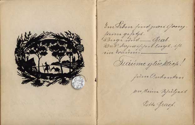 antikes Poesielalbum 20er bis 40er Jahre