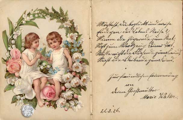 antikes Poesielalbum 20er bis 40er Jahre