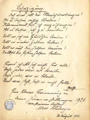 antikes Poesielalbum 20er bis 40er Jahre